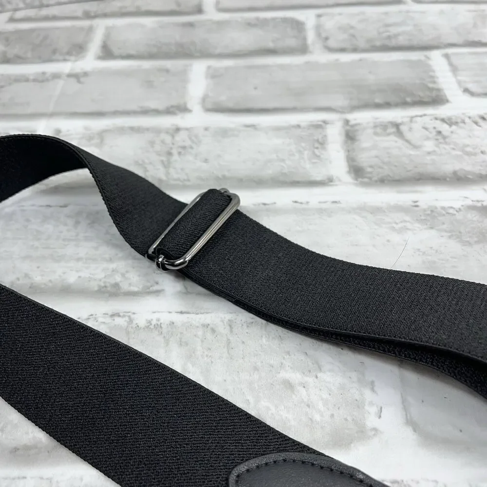 Nike Swoosh Black Belt Baseball Golf Adjustable Elastic Stretch One Size Fit All - Picture 3 of 6